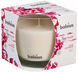 Bolsius Bolsius Polska Sprzedaż sp. z o. o. Bolsius Aromatic 2.0 Ароматна свещ в стъкло, 95x95 мм, Чиста романтика