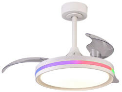 Mantra mennyezeti lámpa NORTH függesztett lámpa LED 40 W ventilátoros mennyezeti lámpa 28 8729 LED IP20 fehér Ø43cm mag 45cm (8729)