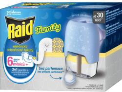 S. C. Johnson Електрически изпарител Raid Family с течен пълнеж, 30 нощи без парфюм