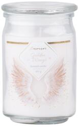 Z - TRADE s. r. o Z - TRADE s. r. o. Ароматна свещ Emocio в стъкло Golden Wings със стъклен капак 93x142 мм
