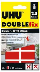 UHU GmbH & Co. KG UHU самозалепващи ленти DOUBLEfix Invisible 19 мм x 40 мм
