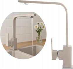 Granitan Konyhai csaptelep bézs Perro mosogató csaptelep álló szögletes kifolyócső (PERRO BEŻOWA)