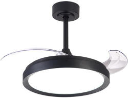 Mantra mennyezeti lámpa MISTRAL FAN LED 40W ventilátoros mennyezeti lámpa 25W 8831 LED IP20 fekete Ø43cm mag 45cm (8831)