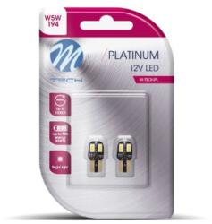 m-tech Platinum W5W T10 meleg fehér színű izzó helyettesítő LED CANBUS SMD 6000K (1 pár) LB806WW (LB806WW)