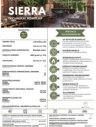  Sierra, prémium UV álló műbőr, extra kopásállósággal és égéskésleltetett tulajdonsággal 26 színben