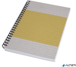 Sigel Spirálfüzet, A5, vonalas, 80 lap, puhafedeles, SIGEL "Quicknote", sárga-szürke