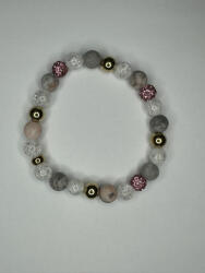  Hamvas elegancia - gyöngyös női karkötő (VK78)