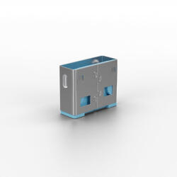 Lindy 10 USB Port Locks BLUE no Key (LY-40462) - qwerty-vision