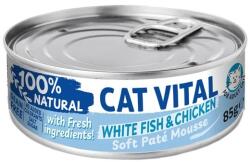 Cat Vital, Farmina Cat Vital konzerv pástétom fehér hal és csirke 85g