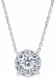 White & Black Hortensia gyémánt medál láncon - 0, 3 karát (AU14475)