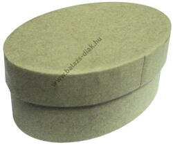 Papír doboz ovális alakú 8x5x3, 5 cm (PDO029)