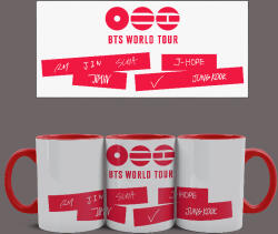  BTS World Tour Arirang bögre (Piros)