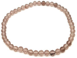 R. M. ékszer Füstkvarc fazettált golyó karkötő 4mm (058508)