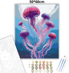  Álomszerű medúzaraj - számfestő készlet - 50×60 cm (Keret nélkül)