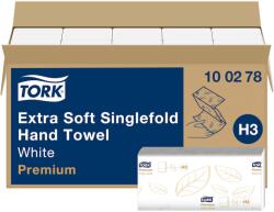 Tork Extra Soft Singlefold kéztörlők, fehér, H3