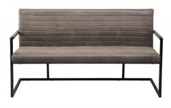 IV Interior Concept Bancheta design industrial Loft 160cm, vintage taupe (A-42275 VC)