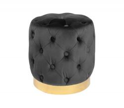 IV Interior Concept Taburete Modern Barock 35cm, negru/ auriu (A-40732 VC)
