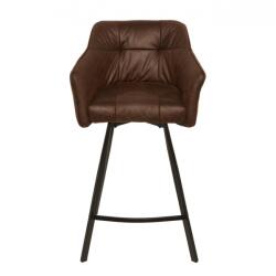 IV Interior Concept Scaun bar cu brate, elegant, Loft microfibra maro antic A-39082 VC (A-39082 VC)