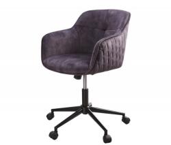IV Interior Concept Scaun de birou elegant Euphoria, catifea gri inchis (A-40865 VC)