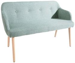 IV Interior Concept Bancheta tapitata cu brate si picioare din lemn Scandinavia, lime A-37928 VC (A-37928 VC)