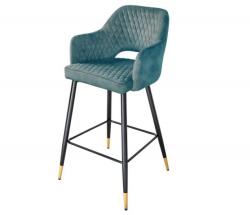 IV Interior Concept Set 2 scaune de bar Paris albastru petrol (A-42294 VC)