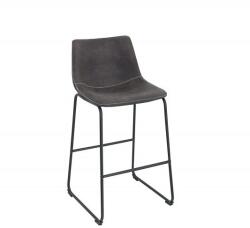 IV Interior Concept Set 2 scaune de bar cu tapiterie din microfibra Django gri vintage A-38110 VC (A-38110 VC)