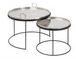 IV Interior Concept Set de 2 masute design industrial Elements Oriental (A-40637 VC) Masa de cafea