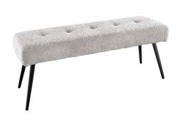 IV Interior Concept Bancheta tapitata design modern Boutique 100cm, champagner greige (A-44246 VC)