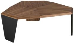AC Atelier Masuta de cafea asimetrica design modern Walnut and Black (AC 2136) Masa de cafea