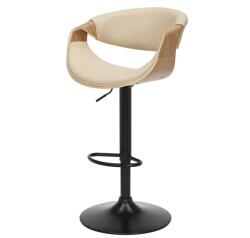 IV Interior Concept Scaun de bar pivotant ORGANIC stejar/ bej crem (A-47715 VC)