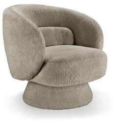 IV Interior Concept Fotoliu pivotant tesatura boucle taupe BOSSA NOVA (A-43527 VC)