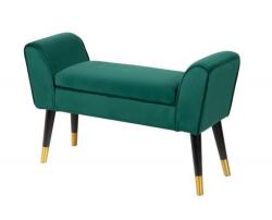 IV Interior Concept Bancheta eleganta, tapitata Scarlett 90cm, verde smarald (A-40406 VC)