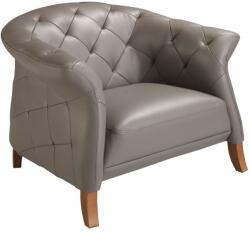 AC Atelier Fotoliu design LUX Chester Grey Leather (AC 5132)