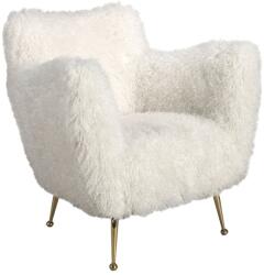 AC Atelier Fotoliu LUX design italian, White long pile (AC 5191)