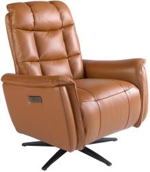 AC Atelier Fotoliu design LUX cu functia relax Cowhide brown leather (AC 5117)