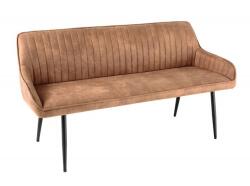 IV Interior Concept Bancheta tapitata design modern Turin 160cm, microfibra maro (A-43695 VC)