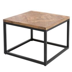 IV Interior Concept Masuta design industrial vintage Infinity Home 60cm, mango natur A-39787 VC (A-39787 VC) Masa de cafea