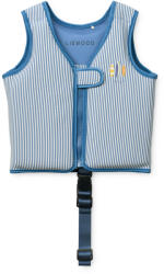 Liewood Vesta de inot cu volane Dove - Y/D stripe Riverside / Creme de la creme - Liewood