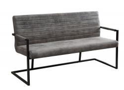 IV Interior Concept Bancheta design industrial vintage, Imperial 160cm, gri A-38199 VC (A-38199 VC)