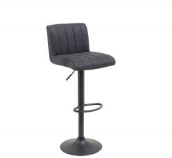 IV Interior Concept Set de 2 scaune de bar tapitate cu microfibra, Portland gri vintage A-38457 VC (A-38457 VC)