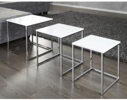 IV Interior Concept Set de 3 masute albe design modern-lucios, Fusion A-11839 VC (A-11839 VC) Masa de cafea