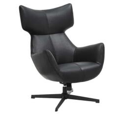 IV Interior Concept Fotoliu pivotant VOGUE piele sintetica neagra (A-47718 VC)