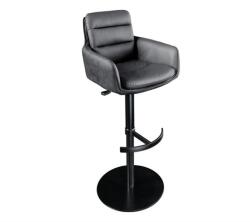 IV Interior Concept Scaun de bar pivotant Big George, microfibra/ piele antracit (A-44721 VC)