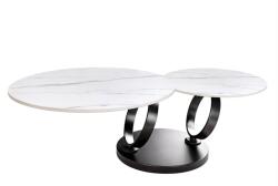 IV Interior Concept Masuta de cafea moderna cu doua blaturi rotative din ceramica DANCING RINGS 80-135cm (A-46356 VC) Masa de cafea