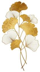 IV Interior Concept Decoratiune de perete frunze de ginkgo filigran, Ginkgo 110cm auriu (A-41272 VC)