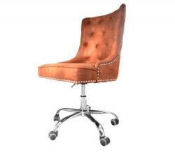 IV Interior Concept Scaun de birou elegant Victorian, microfibra maro deschis (A-40166 VC)