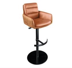 IV Interior Concept Scaun de bar pivotant Big George, microfibra/ piele coniac (A-46177 VC)