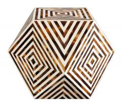 IV Interior Concept Masuta auxiliara design unicat Bone Inlay 60cm (A-43662 VC) Masa de cafea