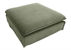 IV Interior Concept Taburete, suport pentru picioare Heaven 100cm, catifea raiata verde (A-46110 VC)