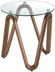 AC Atelier Masuta auxiliara design modern Walnut Round Corner (AC 2125) Masa de cafea